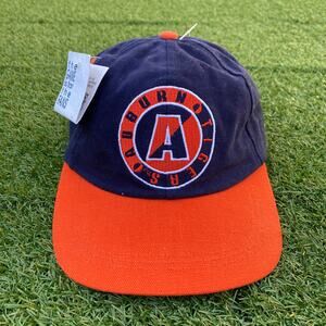 The Game 1990's Auburn Tigers Vintage Leather Strapback Hat